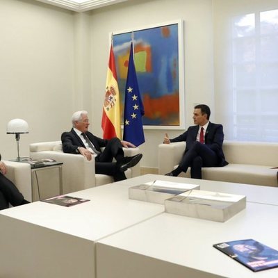 Richard Gere y Pedro Sánchez