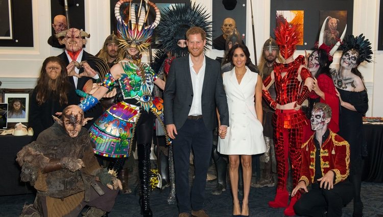 Los Duques de Sussex visitan el Courtenay Creative en Wellington