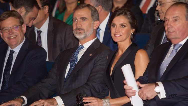 Los Reyes Felipe y Letizia presidiendo la Noche de la Economía Valenciana 2018