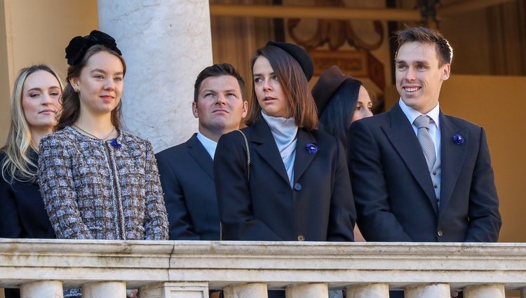 Alexandra de Hannover, Pauline Ducruet y Louis Ducruet en el Día Nacional de Mónaco 2018