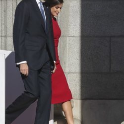 Los Reyes Felipe y Letizia a su llegada al acto por el 40 aniversario de la Constitución