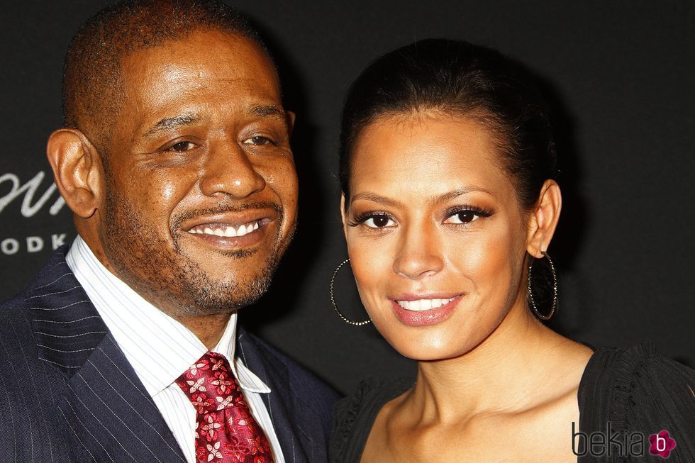 Forest Whitaker y su mujer Keisha Nash en 2010