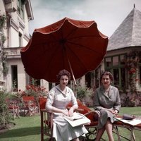 La Princesa Marina con su hija Alexandra de Kent