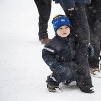 Oscar de Suecia en el campeonato mundial de biatlón en Östersund