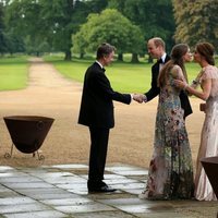 El Príncipe Guillermo y Kate Middleton con David Cholmondeley y Rose Hanbury