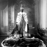 El Rey Jorge V en su coronación