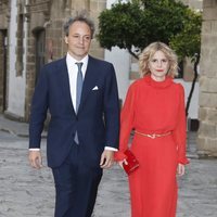 Eugenia Martínez de Irujo y Narcís Rebollo en la boda de Ainhoa Arteta y Matías Urrea