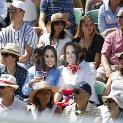 Caretas de Meghan Markle y Kate Middleton en el torneo de Wimbledon