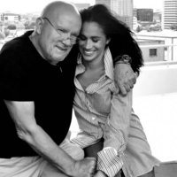 Meghan Markle con el fotógrafo Peter Lindbergh