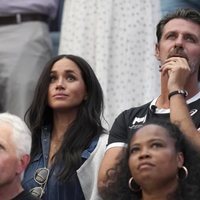 Meghan Markle con un amigo en el US Open de Nueva York 2019