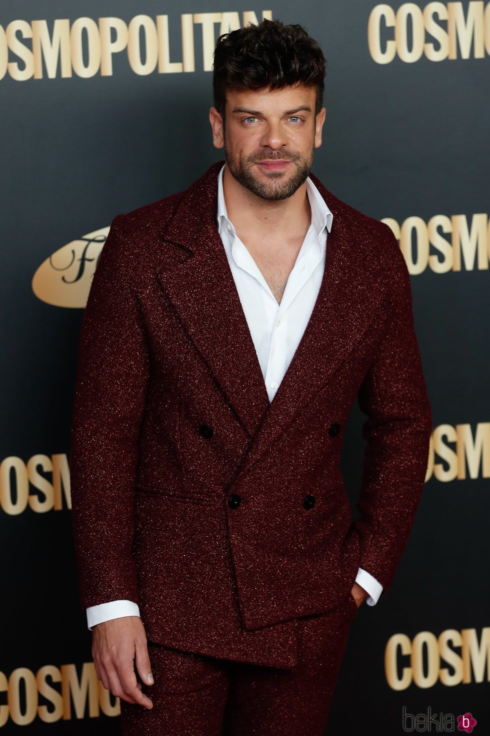 Ricky Merino en el photocall de los Premios Cosmopolitan 2019