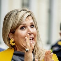 Máxima de Holanda, asustada en un acto en Utrecht
