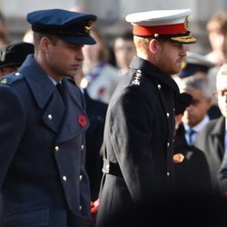 Los Príncipes Guillermo y Harry en el Día del Recuerdo 2019