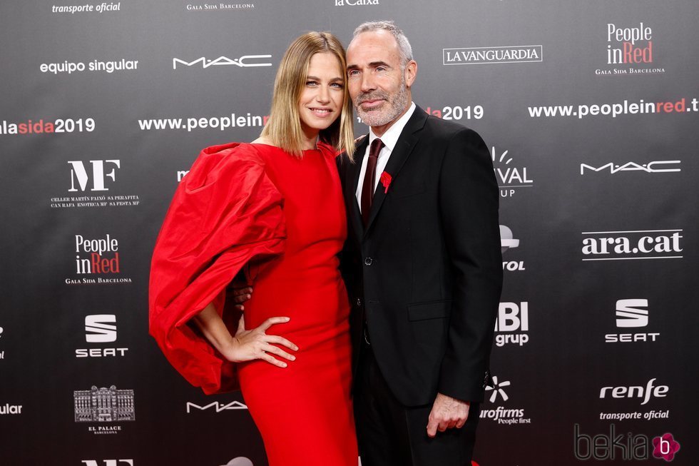 Martina Klein y Alex Corretja en la gala People in Red 2019