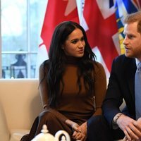El Príncipe Harry y Meghan Markle en la Casa de Canadá en Londres