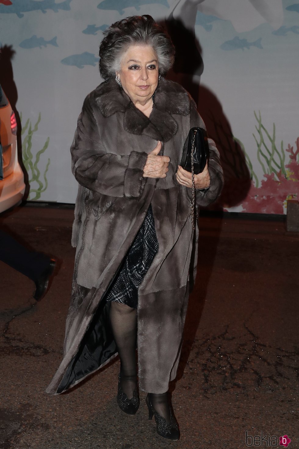 Elena Kirby Bagration en el 80 cumpleaños de la Infanta Margarita