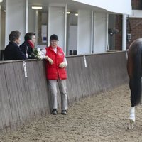 La Princesa Ana durante su visita al Centro Ecuestre de Addington