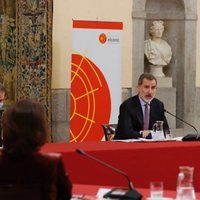 El Rey Felipe da un discurso en el Consejo Científico del Real Instituto Elcano de Estudios Internacionales y Estratégicos