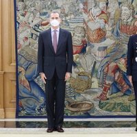 El Rey Felipe en su audiencia con el general André Lanata