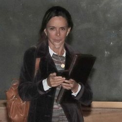 Lydia Bosch volviendo a su casa