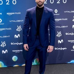 Pablo Alborán en la entrega de Los 40 Music Awards 2020