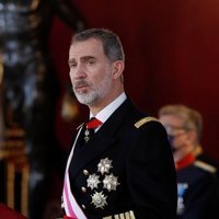 El Rey Felipe durante su discurso de la Pascua Militar 2021