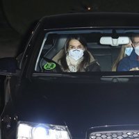 Los Reyes Felipe y Letizia, la Princesa Leonor y la Infanta Sofía salen de casa de Jesús Ortiz el Día de Reyes