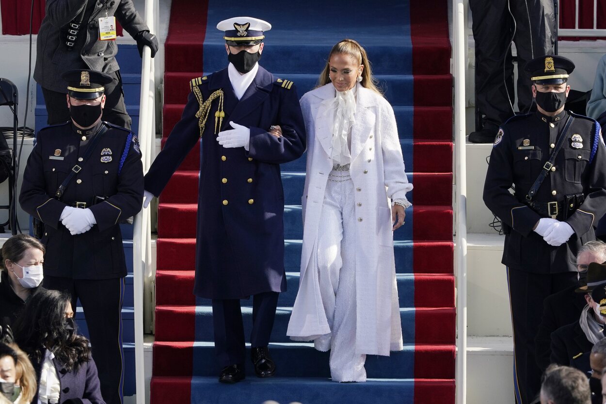 Jennifer Lopez vestida de Chanel en la toma de posesión de Joe Biden