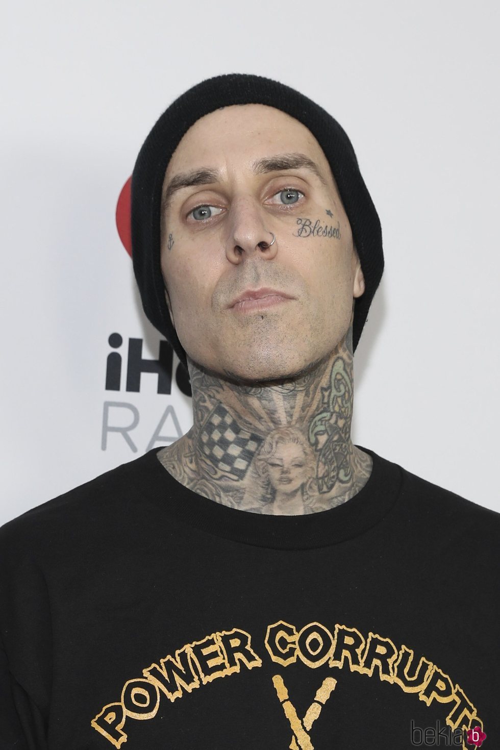 Travis Barker, batería de Blink 182, en el evento iHeartRadio ALTer Ego de 2020