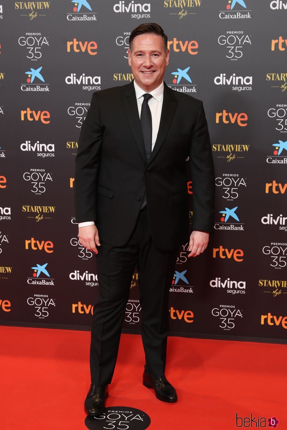 Carlos Latre en la alfombra roja de los Goya 2021