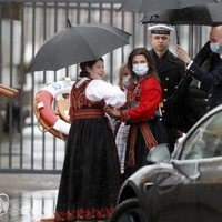 Marta Luisa de Noruega y sus hijas Maud Angelica y Emma Tallulah Behn en el Día Nacional de Noruega 2021