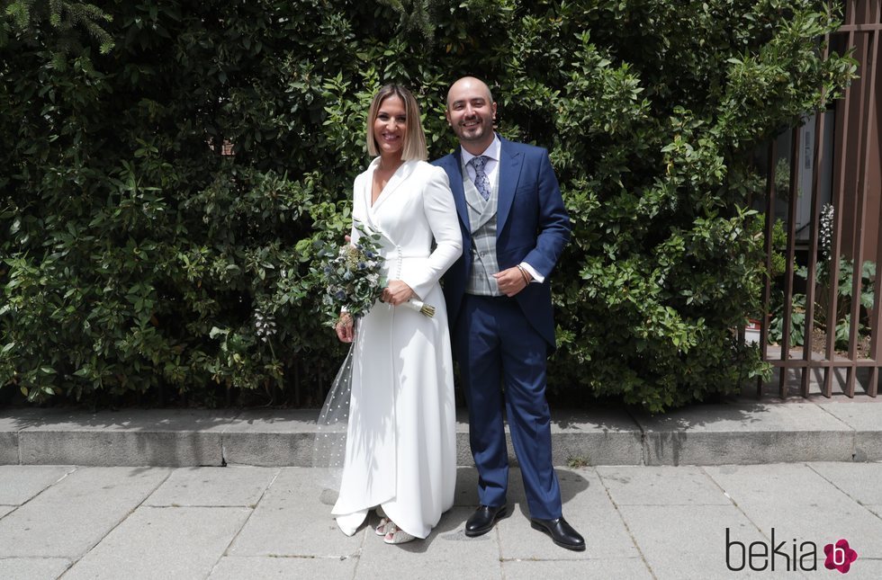 Aarón Guerrero y Salomé Gadea en su boda