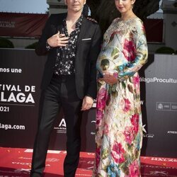Canco Rodríguez y Marta Nogal en la gala de inauguración del Festival de Málaga 2021