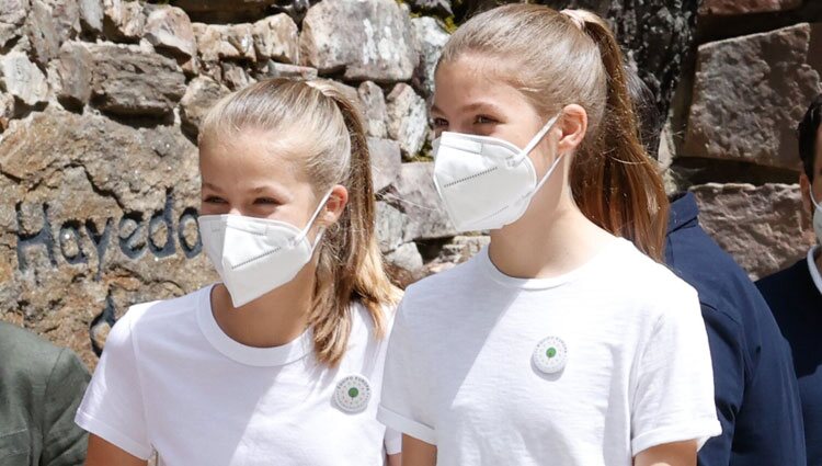 La Princesa Leonor y la Infanta Sofía acuden al acto del programa europeo #UNÁRBOLPOREUROPA en el Hayedo de Montejo