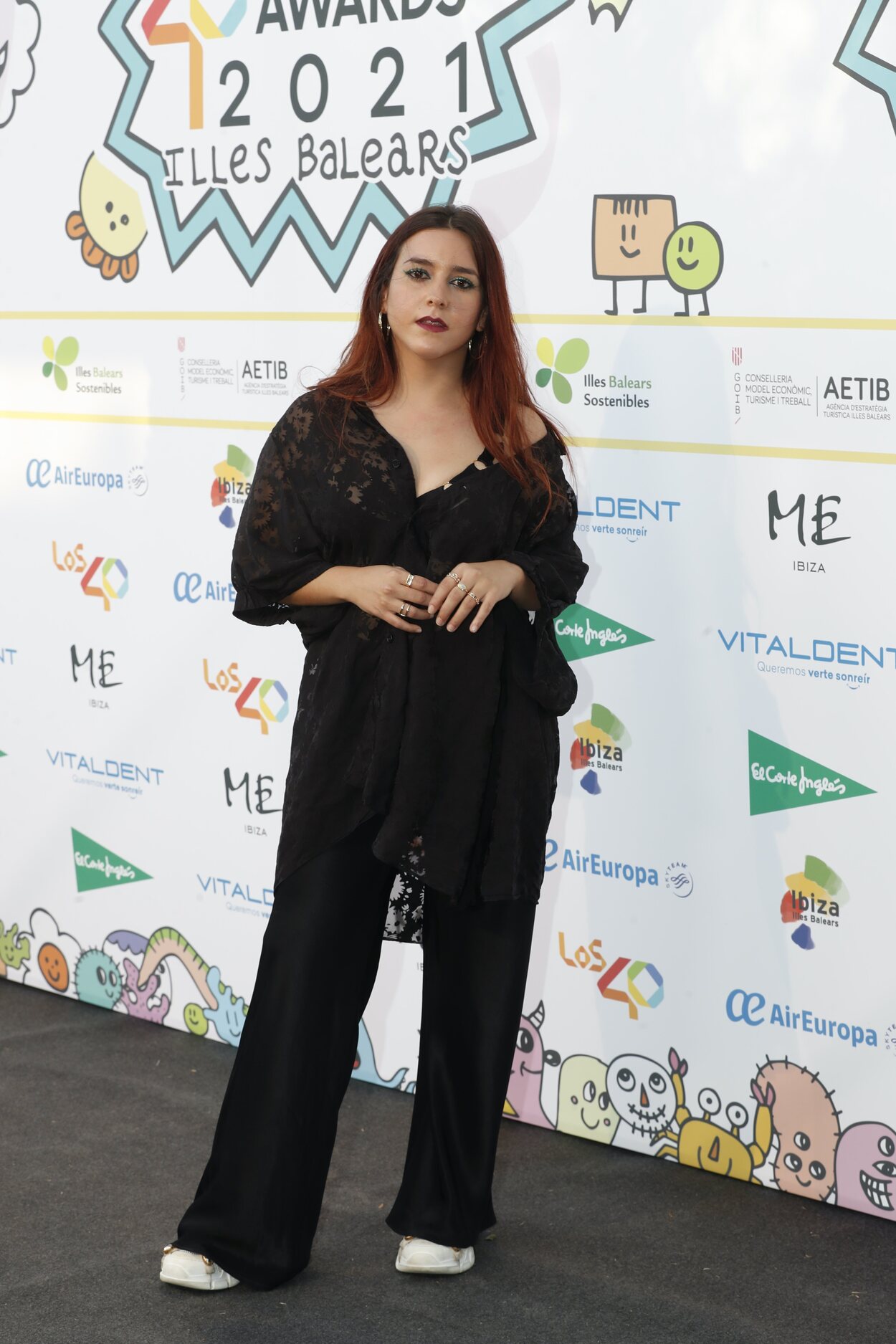 Marta Soto con un total black look en la cena de nominados de Los 40 Music Awards 2021