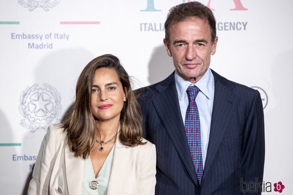 Alessandro Lequio y María Palacios en un evento de joyas