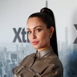 Hiba Abouk en la presentación de una nueva colección de calzado de Xti