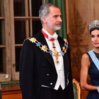 Los Reyes Felipe y Letizia en la cena de gala por la Visita de Estado de los Reyes de España a Suecia