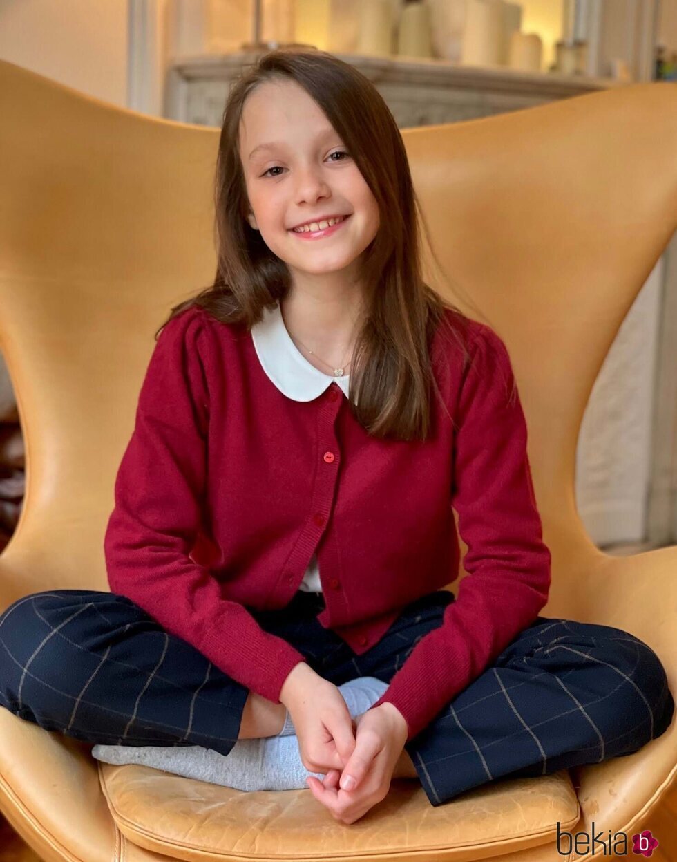 Athena de Dinamarca en su 10 cumpleaños