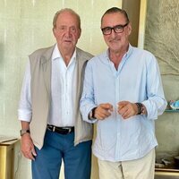 El Rey Juan Carlos junto a Carlos Herrera en Abu Dabi en enero de 2022