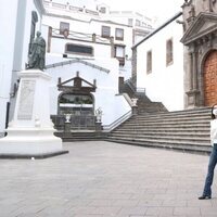 Los Reyes Felipe y Letizia paseando por Santa Cruz de la Palma