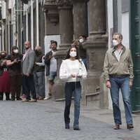 Los Reyes Felipe y Letizia en Santa Cruz de la Palma antes del Acto de Homenaje a la Ejemplaridad del Pueblo de La Palma