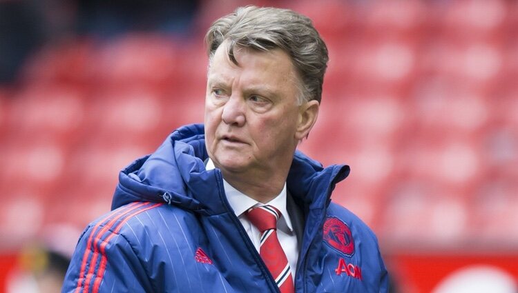 El entrenador Louis Van Gaal