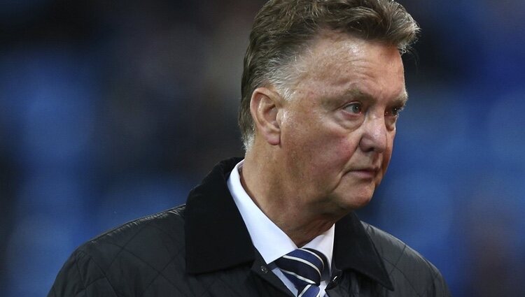 Louis Van Gaal en un partido de fútbol