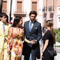 Dulceida con el novio, Lorenzo Remohi, en su boda con Marta Lozano