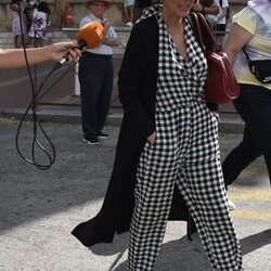 Rocío Carrasco antes de la inauguración del Museo Rocío Jurado