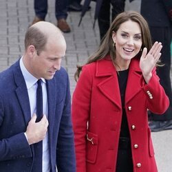 El Príncipe Guillermo y Kate Middleton en su primer acto como Príncipes de Gales
