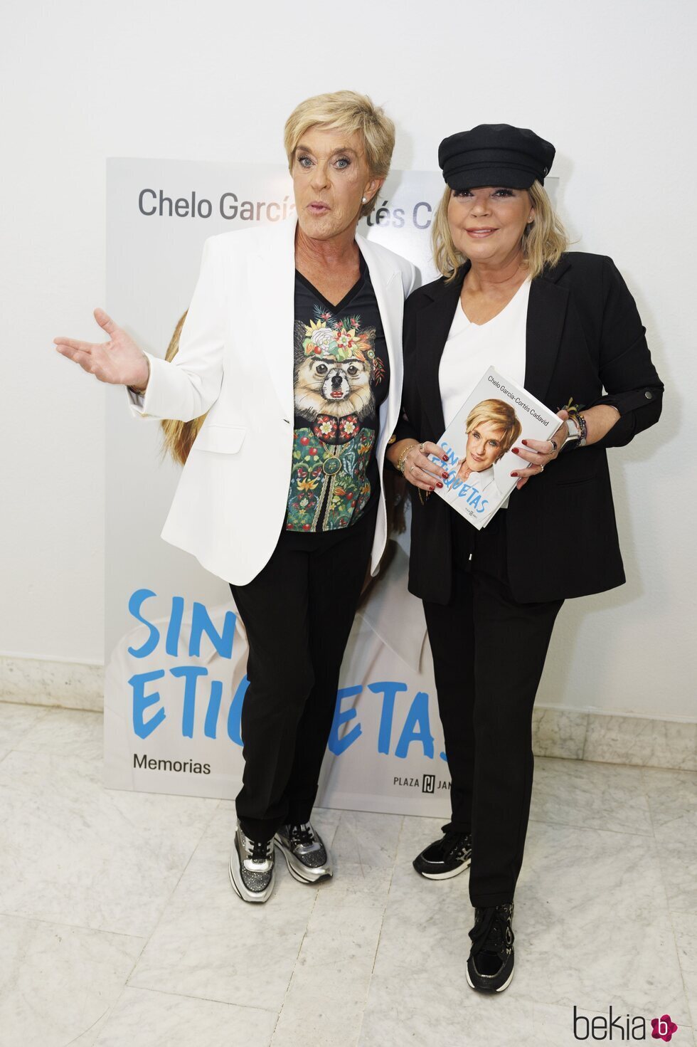 Terelu Campos y Chelo García Cortés en la presentación de 'Sin etiquetas', sus memorias
