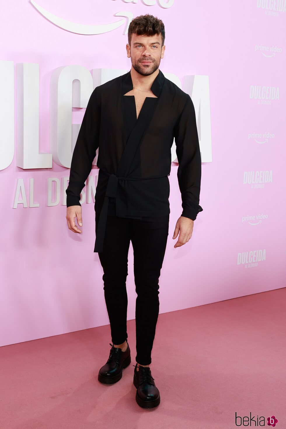 Ricky Merino en el estreno de la docuserie de Dulceida