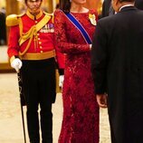 Kate Middleton en su primera recepción al Cuerpo Diplomático como Princesa de Gales